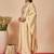 Women Floral Embroidered Empire Thread Work Kurta with Trousers & With Dupatta