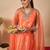 Women Embroidered Regular Thread Work Kurta with Trousers & With Dupatta