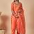 Women Embroidered Regular Thread Work Kurta with Trousers & With Dupatta
