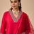 Women Ethnic Motifs Yoke Design Regular Thread Work Kurta with Trousers & With Dupatta