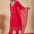 Women Ethnic Motifs Yoke Design Regular Thread Work Kurta with Trousers & With Dupatta