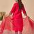 Women Ethnic Motifs Yoke Design Regular Thread Work Kurta with Trousers & With Dupatta