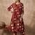 Women Ethnic Motifs Printed Pleated Pure Cotton Kurta with Trousers