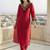 Women Ethnic Motifs Embroidered Regular Thread Work Kurta with Trousers