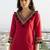 Women Ethnic Motifs Embroidered Regular Thread Work Kurta with Trousers
