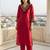 Women Ethnic Motifs Embroidered Regular Thread Work Kurta with Trousers
