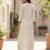 Women Ethnic Motifs Embroidered Regular Thread Work Liva Kurta with Trousers