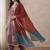 Women Striped Regular Thread Work Pure Cotton Kurta with Trousers & With Dupatta