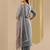 Women Ethnic Motifs Thread Work Kurta with Trousers & With Dupatta