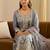 Women Ethnic Motifs Thread Work Kurta with Trousers & With Dupatta