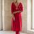 Women Ethnic Motifs Embroidered Regular Thread Work Liva Kurta with Trousers