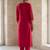 Women Ethnic Motifs Embroidered Regular Thread Work Liva Kurta with Trousers