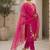 Women Floral Embroidered Regular Thread Work Kurta with Trousers & With Dupatta