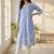 Women Floral Printed Regular Thread Work Linen Kurta with Trousers & With Dupatta