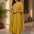 Women Ethnic Motifs Embroidered Pleated Thread Work Kurta with Trousers & With Dupatta