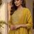 Women Ethnic Motifs Embroidered Pleated Thread Work Kurta with Trousers & With Dupatta