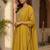 Women Ethnic Motifs Embroidered Pleated Thread Work Kurta with Trousers & With Dupatta