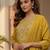 Women Ethnic Motifs Embroidered Pleated Thread Work Kurta with Trousers & With Dupatta