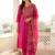 Women Ethnic Motifs Embroidered Regular Pure Cotton Kurta with Trousers & With Dupatta