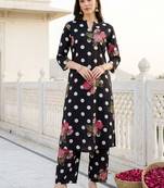 Women Floral Printed Regular Pure Cotton Kurta with Trousers