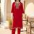 Women Ethnic Motifs Embroidered Regular Thread Work Kurta with Trousers