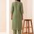Women Ethnic Motifs Embroidered Regular Thread Work Kurta with Trousers