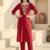 Women Ethnic Motifs Embroidered Regular Thread Work Kurta with Trousers