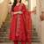Women Ethnic Motifs Embroidered Pleated Thread Work Kurta with Trousers & With Dupatta