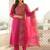 Women Ethnic Motifs Embroidered Regular Thread Work Pure Cotton Kurta with Trousers & With Dupatta