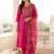 Women Ethnic Motifs Embroidered Regular Thread Work Pure Cotton Kurta with Trousers & With Dupatta