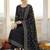 Women Ethnic Motifs Printed Panelled Thread Work Pure Cotton Kurta with Trousers & With Dupatta
