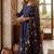 Women Floral Printed Pleated Pure Cotton Kurta with Trousers & With Dupatta