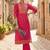 Women Ethnic Motifs Printed Regular Thread Work Pure Cotton Kurta with Trousers