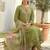 Women Floral Embroidered Regular Thread Work Liva Kurta with Trousers & With Dupatta