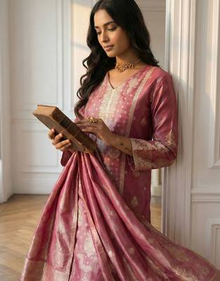 Women Regular Kurta with Trousers & With Dupatta 2