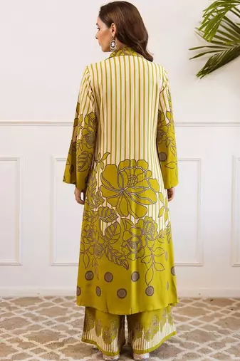 Women Floral Printed Regular Kurta with Palazzos
