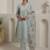 Women Floral Embroidered Regular Thread Work Kurta with Trousers & With Dupatta