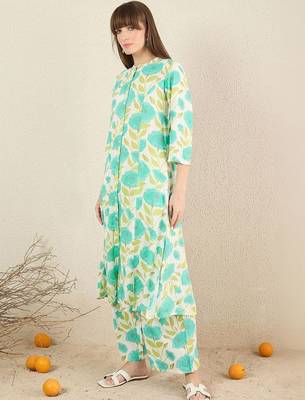 Women Floral Printed Regular Kurta with Palazzos 3