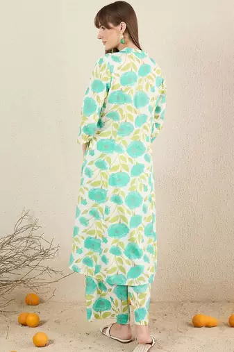 Women Floral Printed Regular Kurta with Palazzos