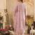 Women Regular Thread Work Kurta with Trousers & With Dupatta