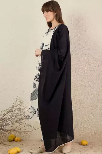 Women Ethnic Motifs Printed Regular Pure Cotton Kurta with Trousers & With Dupatta
