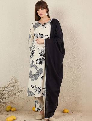 Women Ethnic Motifs Printed Regular Pure Cotton Kurta with Trousers & With Dupatta 6