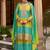Women Printed Tiered Thread Work Kurta with Sharara & With Dupatta