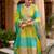 Women Printed Tiered Thread Work Kurta with Sharara & With Dupatta