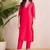 Women Ethnic Motifs Regular Thread Work Kurta with Trousers & With Dupatta