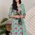Women Floral Printed Regular Mirror Work Kurta with Trousers & With Dupatta