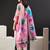 Women Floral Printed Regular Thread Work Kurta with Trousers & With Dupatta
