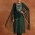 Women Ethnic Motifs Embroidered Regular Chanderi Silk Kurta with Trousers & With Dupatta