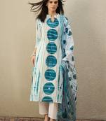 Women Printed Regular Pure Cotton Kurta with Trousers & With Dupatta