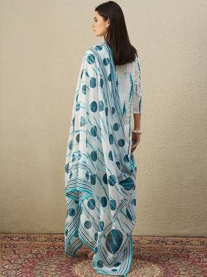 Women Printed Regular Pure Cotton Kurta with Trousers & With Dupatta 5
